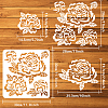 PET Hollow Out Drawing Painting Stencils DIY-WH0391-0579-2
