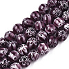 Round Millefiori Glass Beads Strands LK-P001-32-1