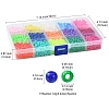 120G 15 Colors Opaque Acrylic Beads SACR-FS0001-28-4