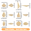 SUPERFINDINGS 24Pcs 6 Style Brass Charms KK-FH0004-67-2