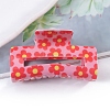 Flower Pattern PVC Plastic Claw Hair Clips PW-WG97083-04-1