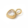Ion Plating(IP) 304 Stainless Steel with Rhinestone Charms X-STAS-G351-14G-02-2