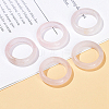 Natural Rose Quartz Plain Band Finger Rings RJEW-H230-13D-02-1