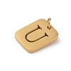 304 Stainless Steel Charms LS-STAS-R001-01G-U-2