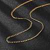 304 Stainless Steel Figaro Chain Necklaces LS-STAS-F034-03G-3