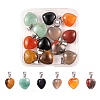 12Pcs 6 Style Natural Gemstone Pendants G-LS0002-10-1