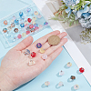 50Pcs Transparent Spray Paint Glass Pendants PALLOY-PH01808-3