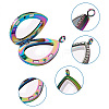2Pcs 2 Style Alloy Magnetic Locket Pendants PALLOY-TA0002-35M-3