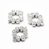 Brass Micro Pave Grade AAA Cubic Zirconia Links ZIRC-P071-14P-NR-1