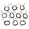 PU Leather Cord Bracelets for Men Women WGFF396-01-1