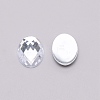 Acrylic Faceted Cabochons OACR-WH0025-13-1