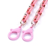 Personalized Acrylic & CCB Plastic Cable Chain Necklaces X-NJEW-JN02824-3