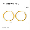 Stylish Stainless Steel Big Hoop Earrings NA7733-3-1