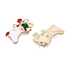 Christmas Theme Alloy Enamel Pendants ENAM-T020-10X-1