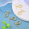 5Pcs Oval Brass Toggle Clasps KK-TADJ0001-24-4