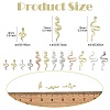 60Pcs 12 Styles Zinc Alloy Cabochons MRMJ-CJ0001-23-2
