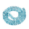 Crackle Transparent Glass Beads Strands GLAA-N074-02A-10-2