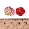 Electroplate Transparent Glass Beads Strands EGLA-N056-02A-06-4