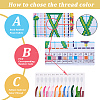 1 Bag Bookmarks Painting Needle Felting Kit for Beginners DIY-CP0013-36B-6