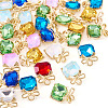 30Pcs Alloy & Glass Charms FIND-TA0008-05G-3