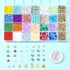 DIY Alloy & Polymer Clay & Glass Earring/Bracelets Jewelry Making Kits DIY-FS0007-29-7