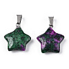Star Dyed Natural Ruby in Zoisite Pendants G-Q367-19-3