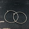 925 Sterling Silver Hoop Earrings Findings STAS-P210-26S-02-1