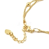 Brass Box Chain Multi-strand Bracelets for Women BJEW-C140-27G-2