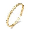 Star Brass Cuff Bangles for Women BJEW-C144-01A-G-4