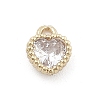 Brass Micro Pave Cubic Zirconia Pendants KK-M306-05G-02-1