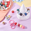100Pcs Cloth Alloy European Beads FIND-TA0006-74-7
