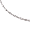 304 Stainless Steel Singapore Chain Anklets AJEW-AN00644-02-3