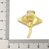 Ion Plating(IP) 304 Stainless Steel Pave Paua Shell Pendants X-STAS-S146-13P-3