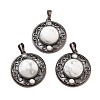 Natural Howlite Pendants G-Q158-03A-R10-1