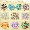 60G 10 Colors Opaque Acrylic Beads OACR-FS0001-75-2