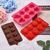 Boutigem 3Pcs 3 Colors Fondant Molds DIY-BG0001-17-5