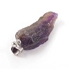 Natural Amethyst Pendants G-F587-03P-3