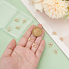 Brass Micro Pave Clear Cubic Zirconia Charms FIND-BC0013-57B-3