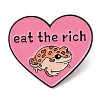 Eat the Rich Frog Alloy Brooches JEWB-M046-15-1