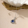 Alloy Glass Pendant Necklaces PW-WG81C57-01-3