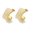 Ion Plating(IP) 304 Stainless Steel with Resin Stud Earrings EJEW-G400-01G-2