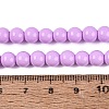 Painted Glass Bead Strands DGLA-S071-6mm-B38-4