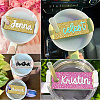 1 Set Glitter Acrylic Wine Glass Charms AJEW-GL0001-95-6