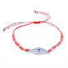 Adjustable Nylon Thread Braided Bead Bracelets BJEW-JB05157-02-1