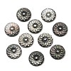 Natural Black Lip Shell Carved Cabochons SSHEL-B006-01B-B-1