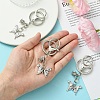 Alloy Rhineston and ABS Plastic Pearl Keychain KEYC-YW00028-01-5