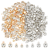 192Pcs 4 Styles Brass & Glass Pendants FIND-FH0011-98B-1
