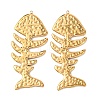 Textured 304 Stainless Steel Big Pendants LS-STAS-Z177-04G-1