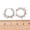 304 Stainless Steel Hoop Earring Findings STAS-D183-02F-P-2