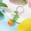 Fruits & Leaf Acrylic Pendant Keychain KEYC-JKC00680-4